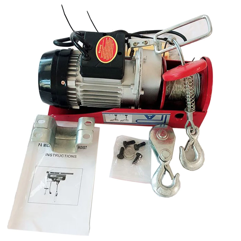 

Electric Hoist / With Electric Hoist PA200 Household Crane Cable Hoist Electric Winch Motor HWC