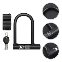 anti theft key unlock bike secure lock u lock shackle with mounting bracket