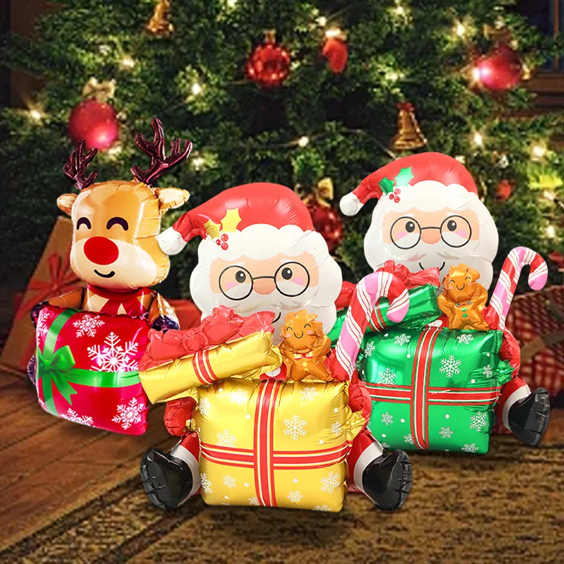 2/3 шт. воздушные шары Санта-Клауса мультяшные Санта-Отправы подарочные с лосем
