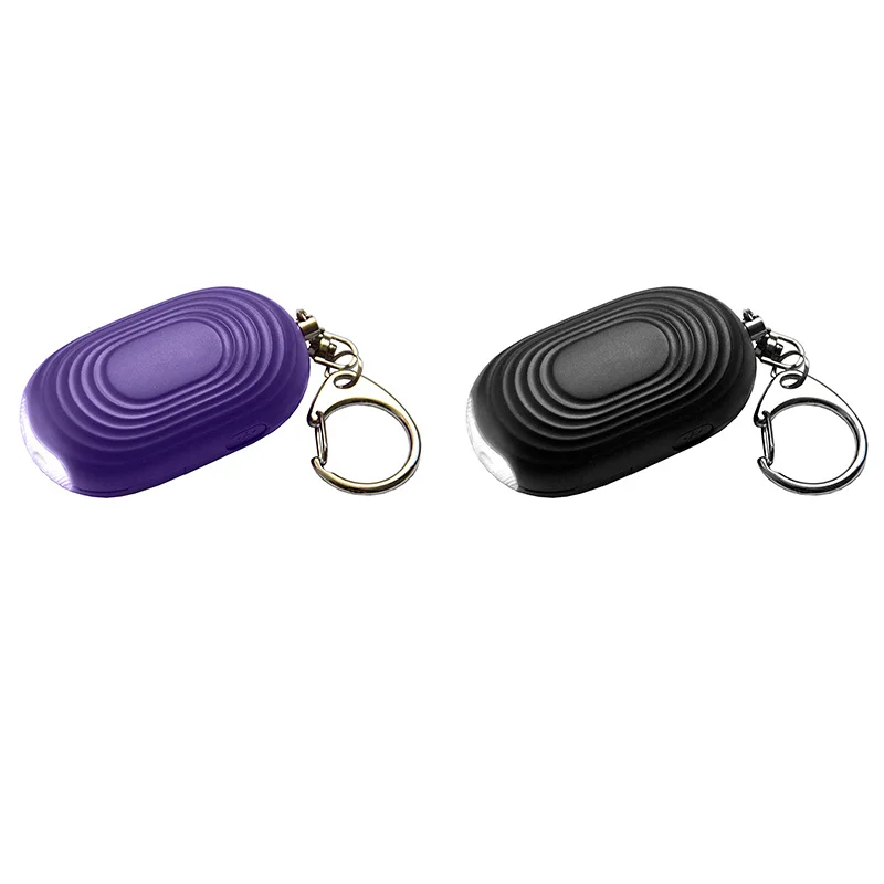 

NEW-Personal Protection Alarm Keychain - 130 DB Loud Sonic Siren Device With Flashlight To Increase Safety - Emergency Alert Whi