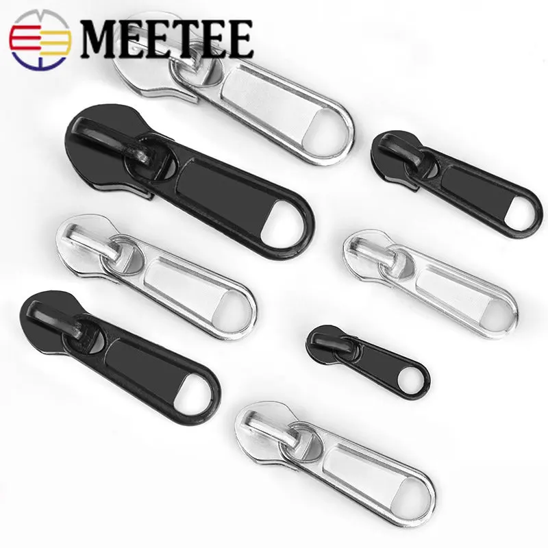 

10 шт. 3 #5 #8 #10 # застежки-молнии для Нейлоновых Лент на молнии черные и серебряные застежки-молнии Съемник для молнии аксессуары для шитья своими руками