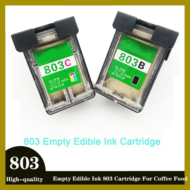 

For hp 803 Empty Edible Ink 803 Cartridge For Coffee Food Cake Bread Latte Cookie Printer Cartridge for Epson Inkjet Printers