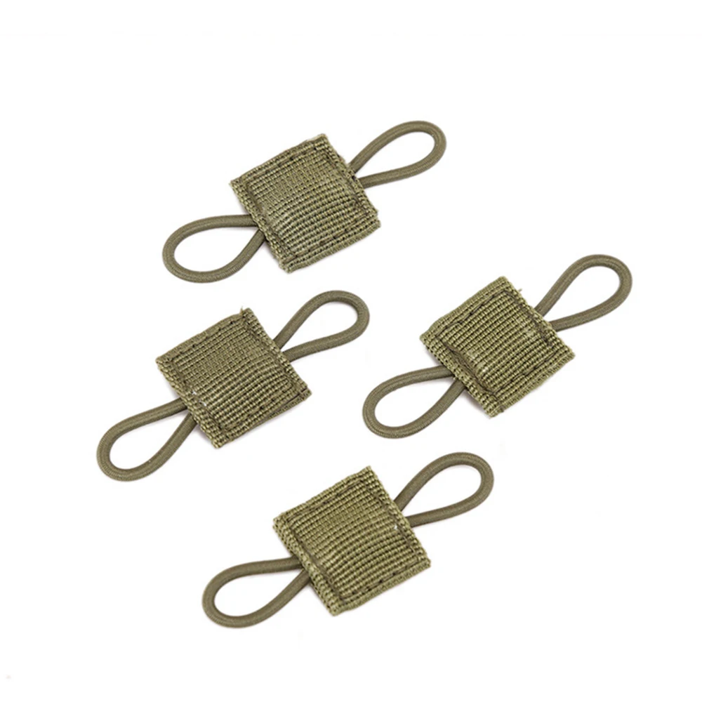 

4Pcs Retainer Tactical Elastic Molle Buckle Tactical Binding Retainer For PTT Antenna Stick Pipe Elastic Rope Webbing Buckle