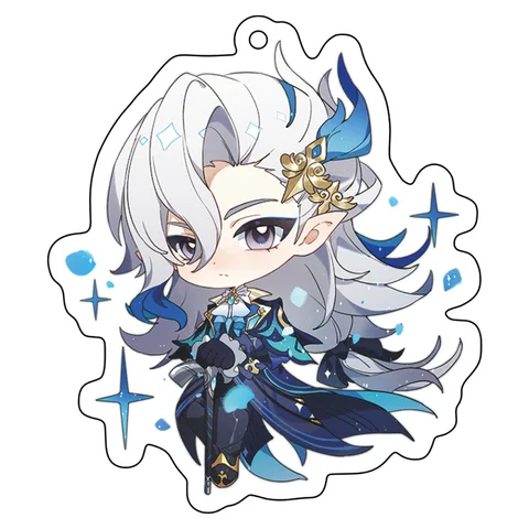 Genshin Impact Fontaine брелки акриловые 12 шт.