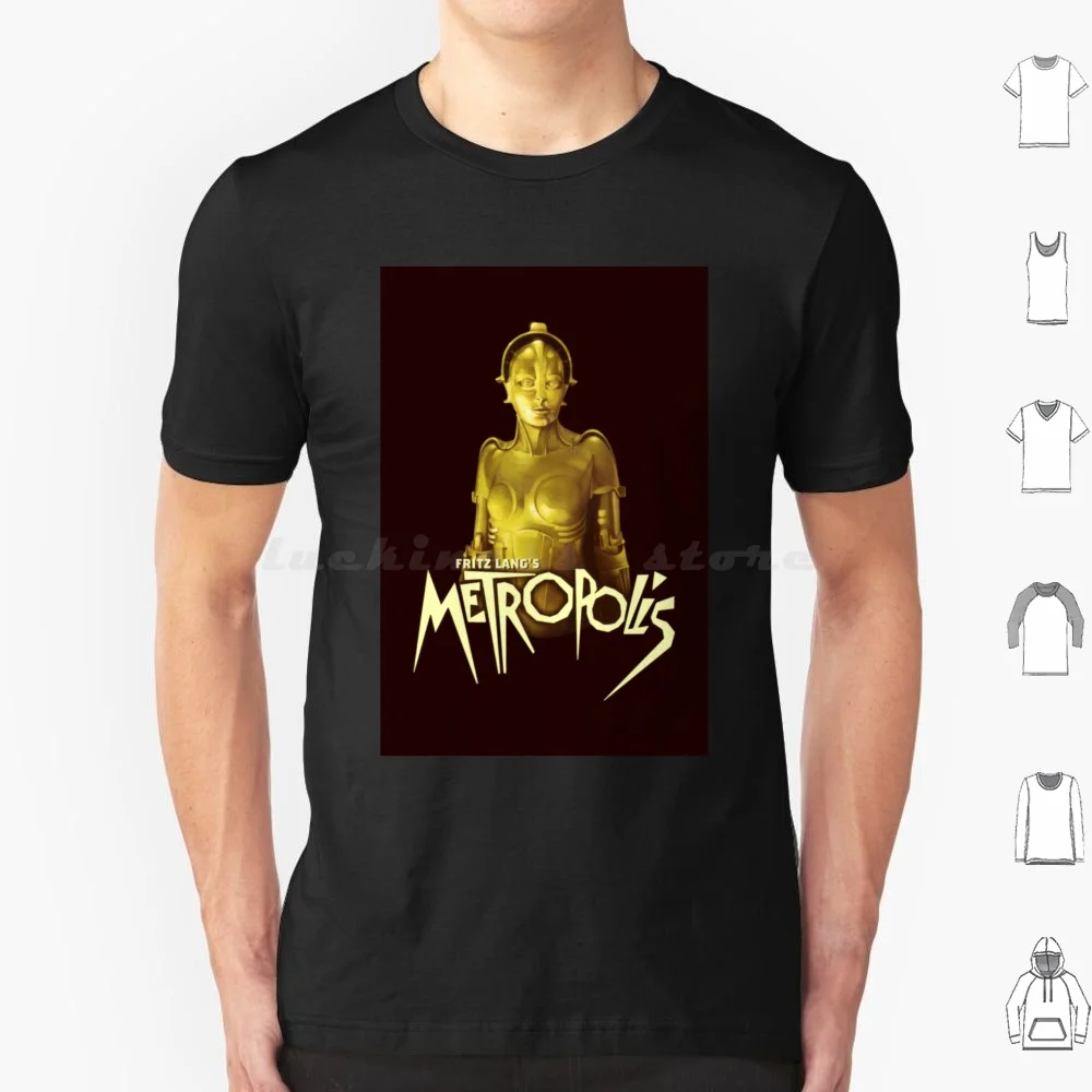 Метрополис (127) Футболка из хлопка для мужчин и женщин с принтом сделай сам Фриц