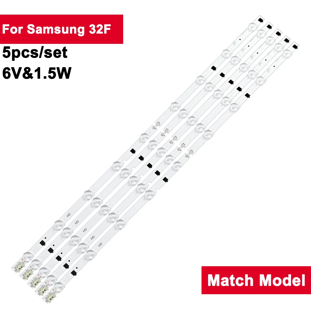 

650mm 6V 1.5W TV Backlight Strips For Samsung TV 32inch D2GE-320SC0-R3 UE32F5500AWXXC UE32F6100AWXXC UE32F6200AWXXC UE32F6400AWX
