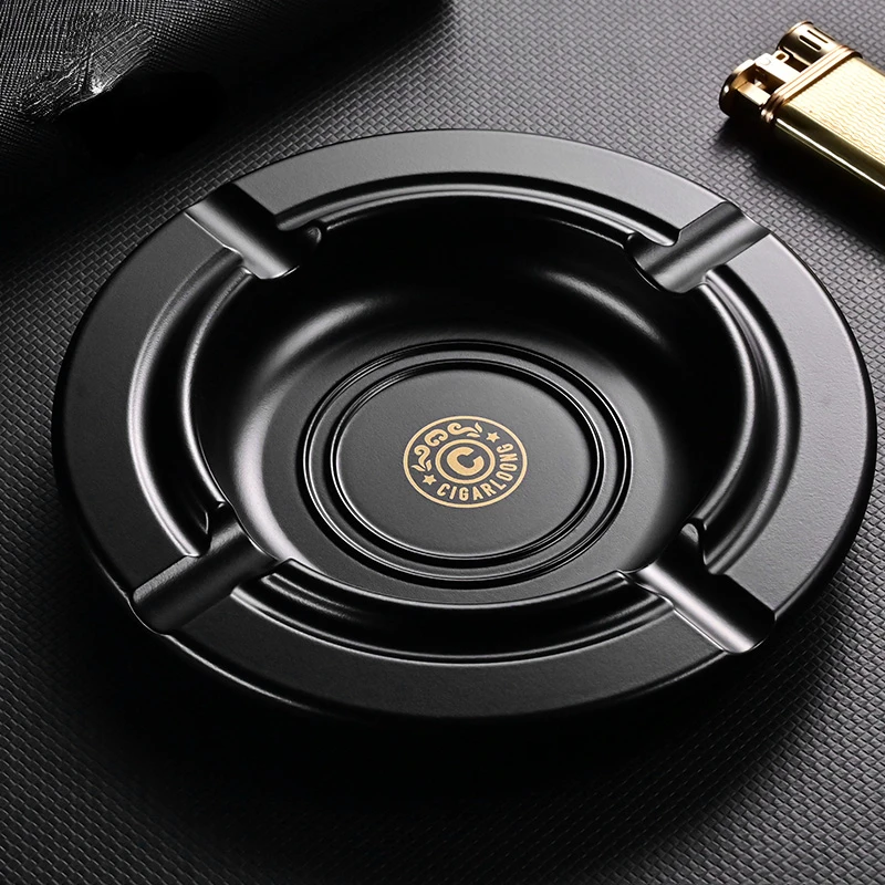 

Cigar ashtray home ashtray frosted alloy ashtray ornaments