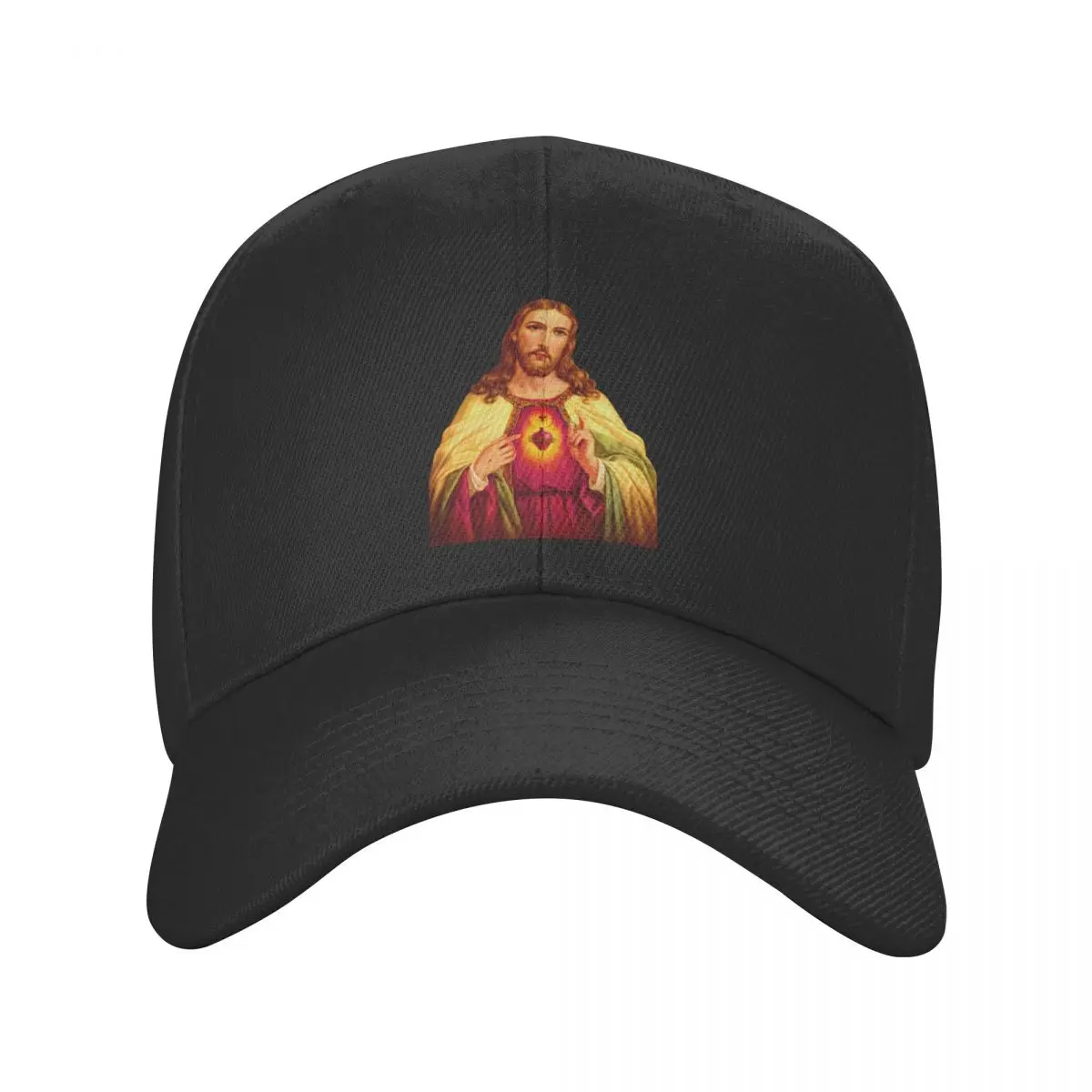 

New Cool Sacred Heart Of Jesus Baseball Cap for Men Women Custom Adjustable Adult Christian Catholic God Dad Hat Spring 1