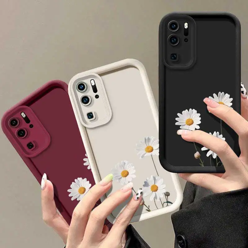 Фото Модный гибкий чехол Daisy Bloom для Huawei P30 Pro с ударопрочными функциями, подходит для P 60, 40, 30, 70 20, 50 Pro lite №2