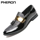 Итальянские мужские свадебные туфли с кисточками; Большие размеры; Золотой; Обувь в деловом стиле; Мужские роскошные модные вечерние лоферы из натуральной кожи; Повседневная обувь для мужчин из натуральных материалов, Schoenen Mannen