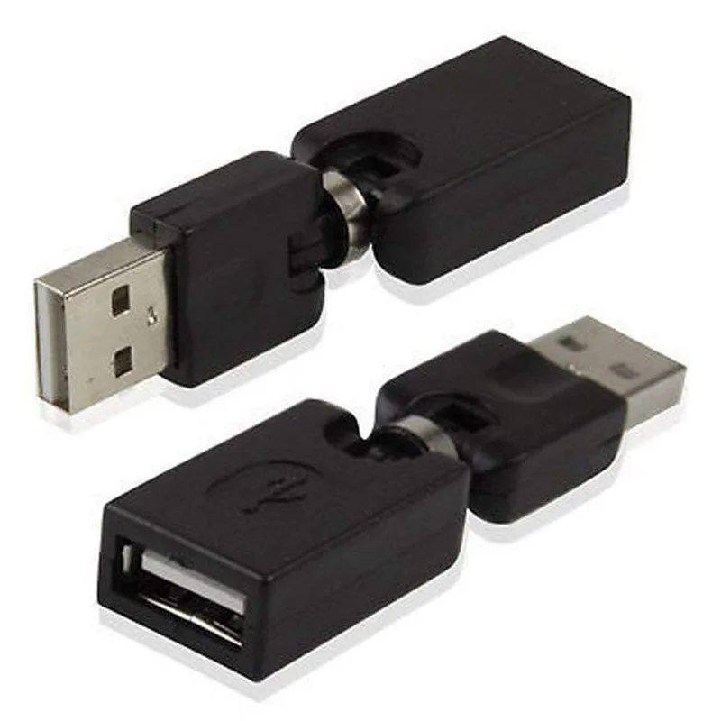 

Поворотный и Поворотный Удлинительный адаптер-Переходник USB 2.0 Type A папа-тип A мама 360 градусов вращения (2 шт., AM-