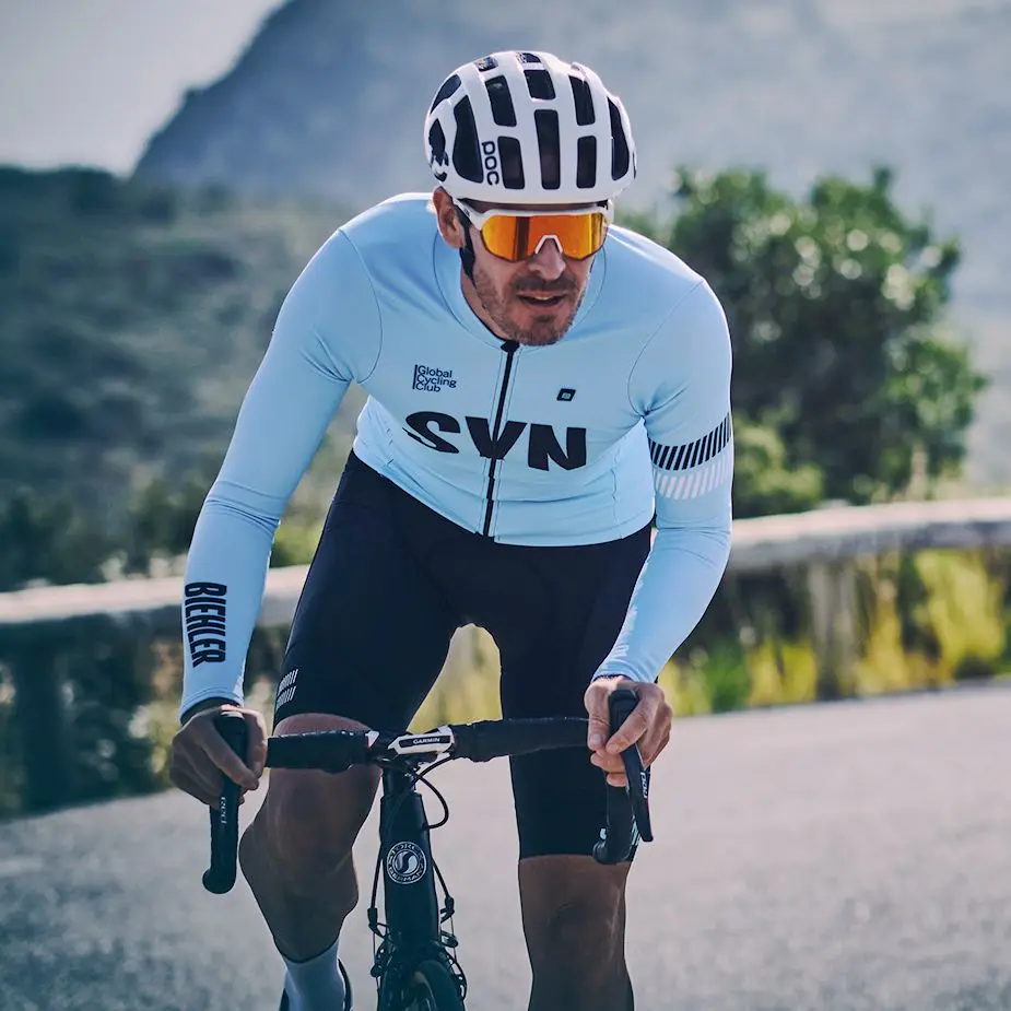 

Веломайка Biehler SYN Team Pro с длинным рукавом, 2023 мягкая и дышащая, новый материал, Мужская Весенняя велосипедная спортивная одежда, синяя