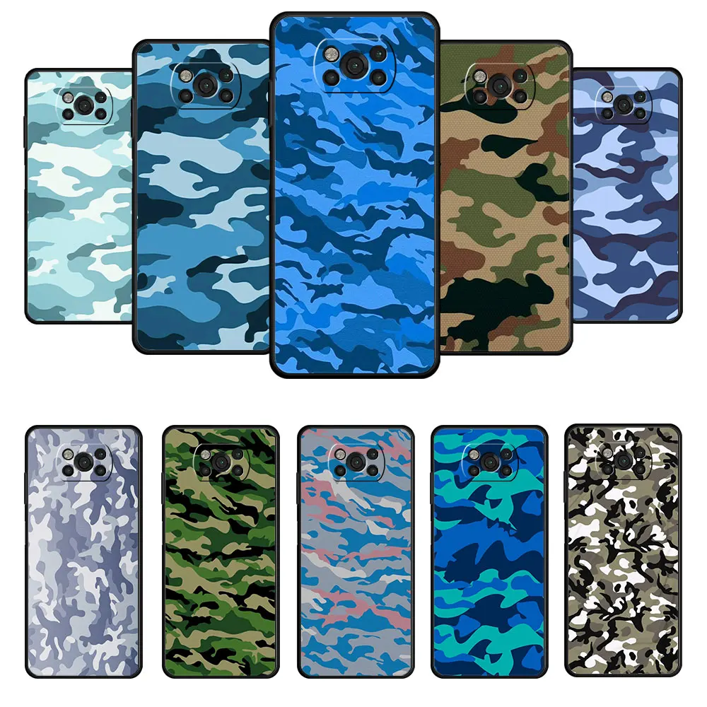

Camouflage Camo military Army Celular Coque For Xiaomi POCO MI 11 lite F4 GT F3 X3 NFC X4 M3 9T 11T 10T M4 Pro 5G Print Covers
