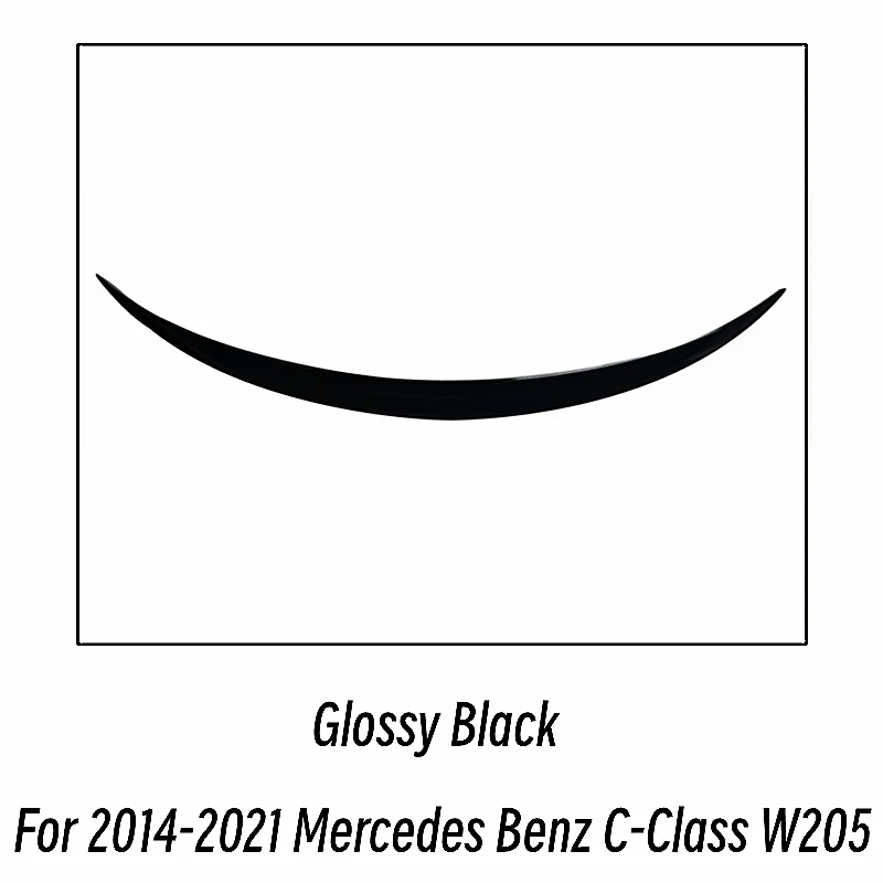 Для 2014-2021 Mercedes Benz C-Class 4-дверный W205 C180 C200 C260 C300 Bodykit автомобиля задняя крышка багажника спойлер крылья аксессуары часть