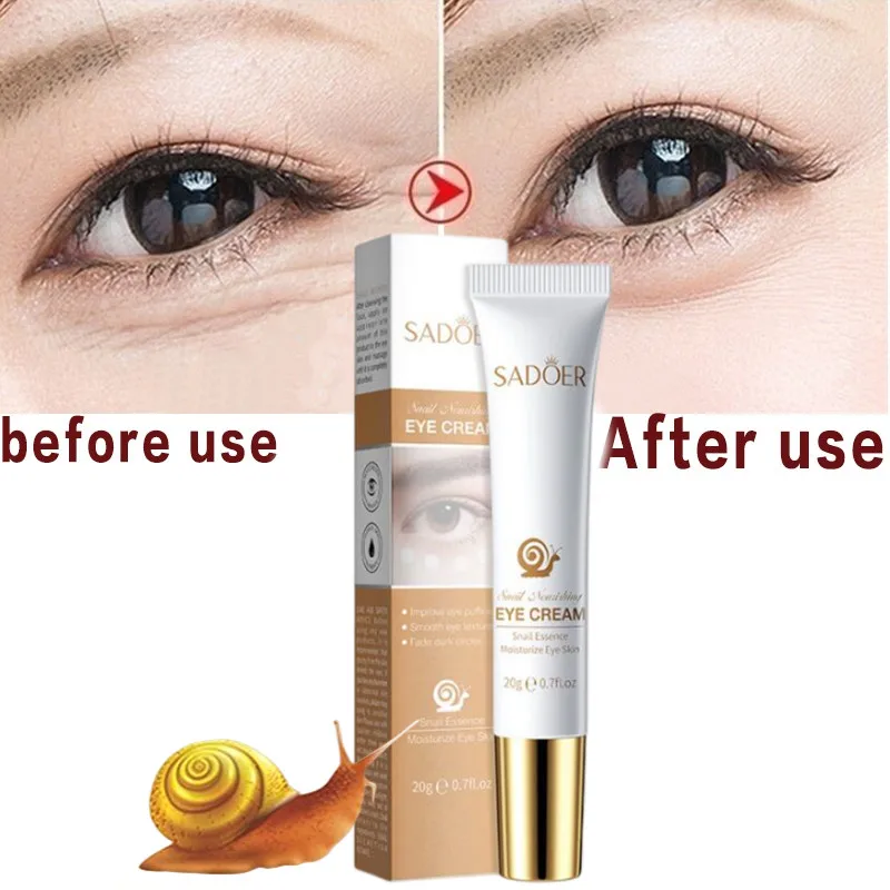 Сыворотка для кожи вокруг глаз с экстрактом улитки от морщин и темных кругов под