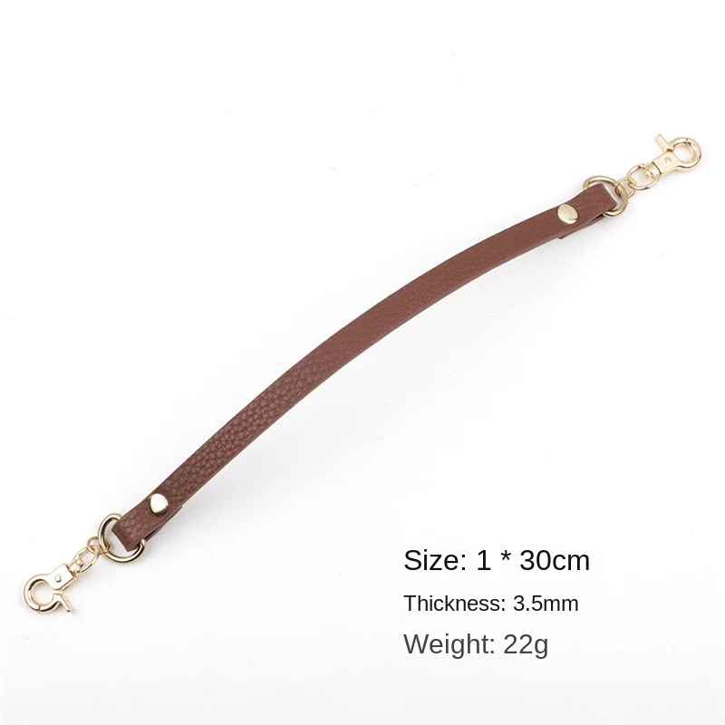 30cm Short PU Leather Handbag Strap Bag Handles DIY Replacement Purse Handle for Handbag Belts Strap Bag Accessories