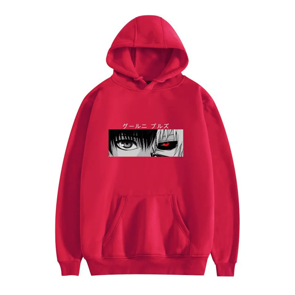 

Японские мультфильмы Токийский Гуль Аниме толстовки High Street печать Aolamegs панк графика повседневные Пуловеры крутые Harajuku толстовки джемперы