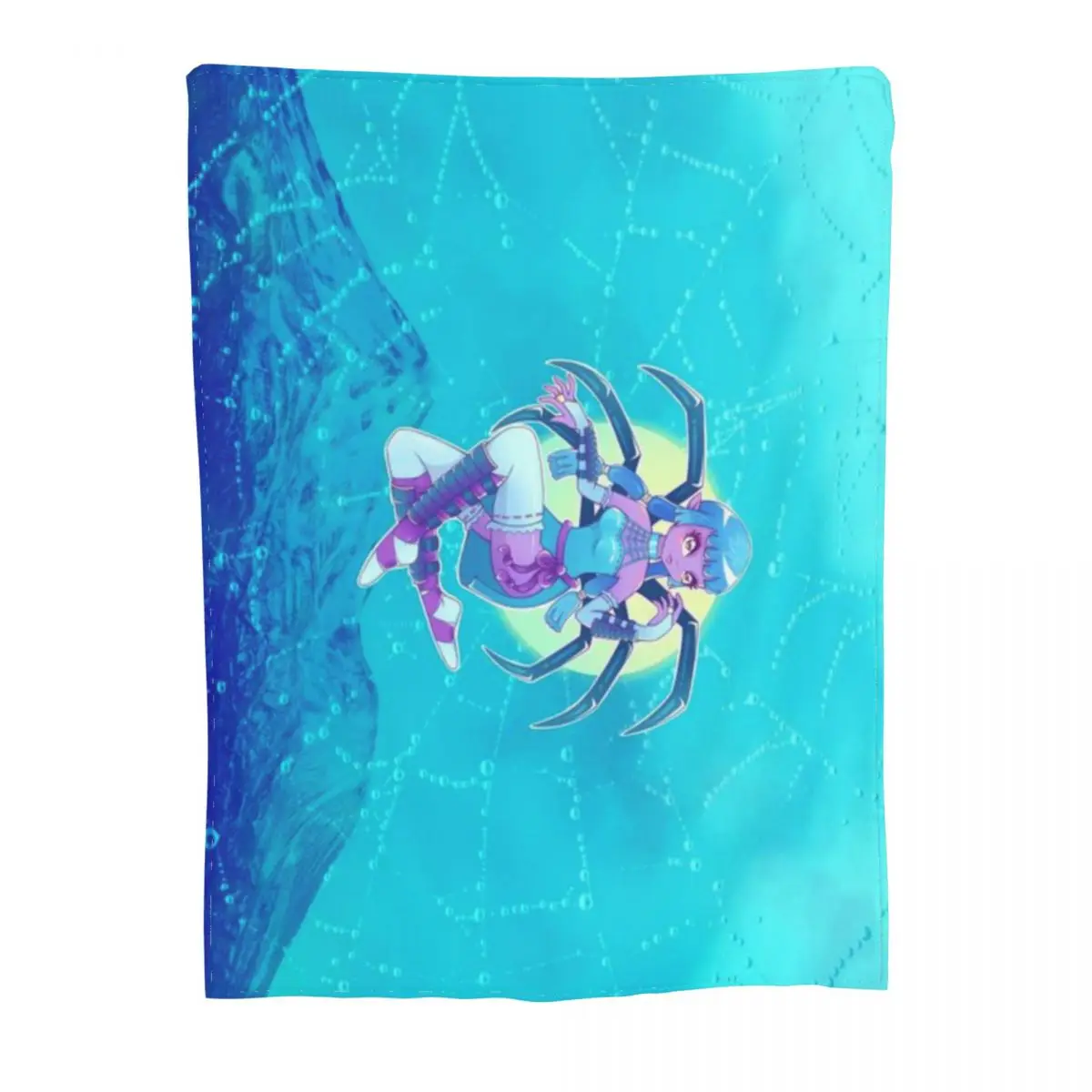 Йоргомо японский Yokai Spider Demon ультрамягкое одеяло из микрофлиса