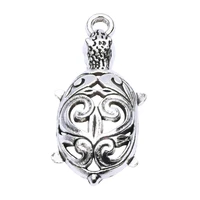 30pcslot retro silver color turtle charms alloy animal pendant for necklace earrings bracelet jewelry making diy accessories