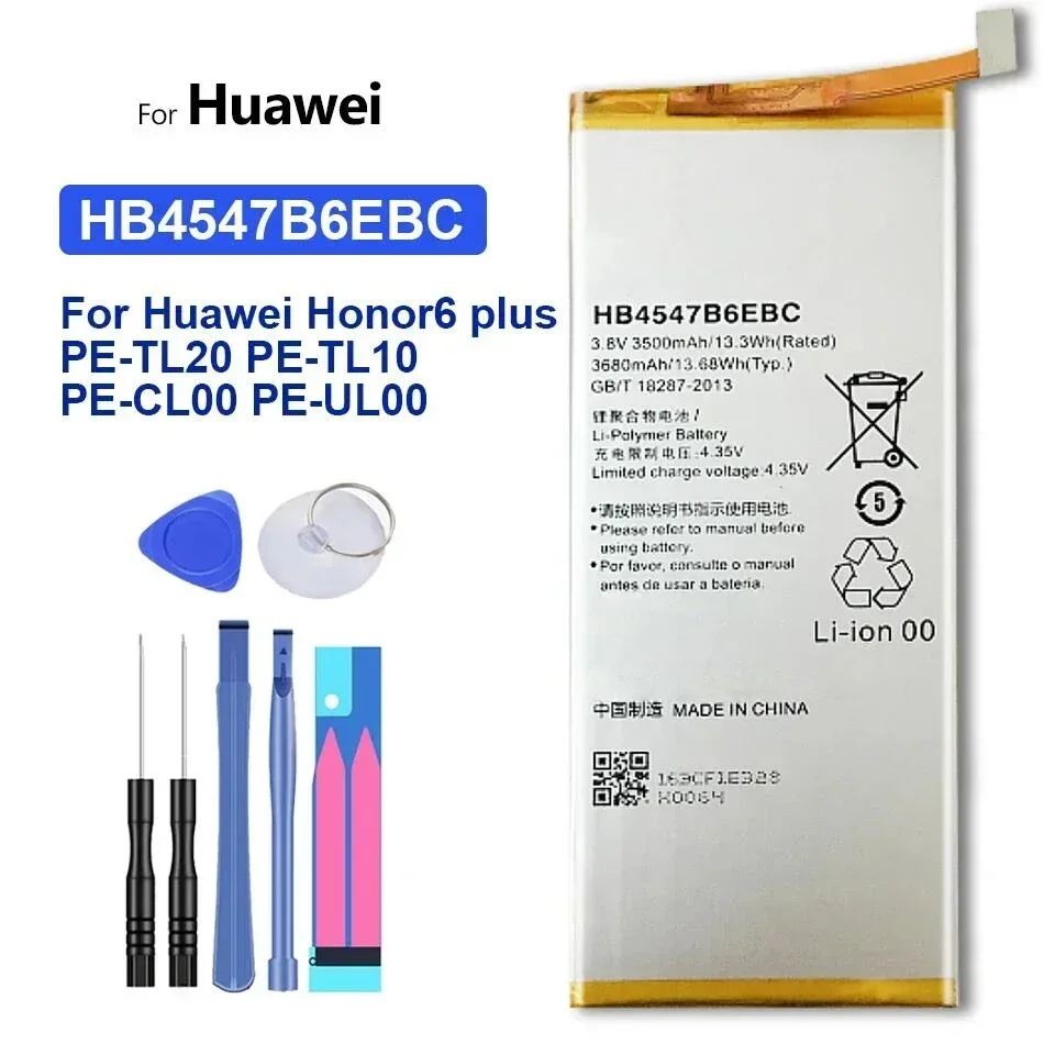 Сменный аккумулятор для мобильного телефона Huawei Honor 10 9 8 Lite Pro 7 6 Plus 4X 7X 8X 8C 7i 9i 10i 20i P9