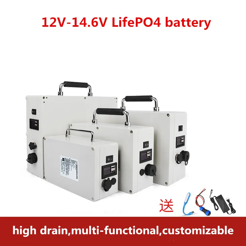 

LiFePO4 battery High drain 12V 14V 12AH for electric tools,lights,motor,replace lead-acid,outdoor UPS emergency power bank