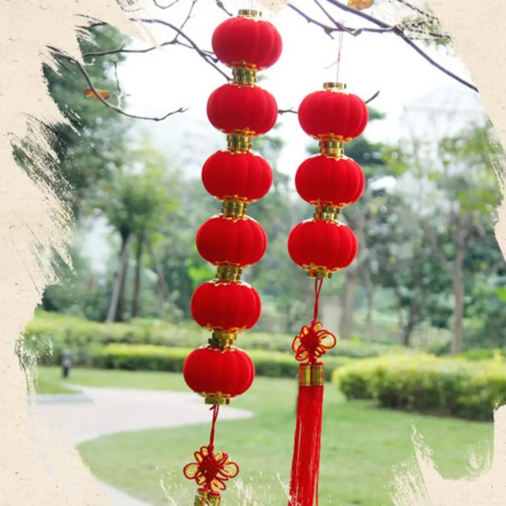

1 Set Practical Exquisite Workmanship Festive Chinese New Year Traditional Lantern for Home Lantern Decor Chinese Lantern