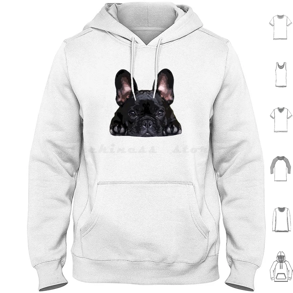 

Французский бульдог, черный цвет, искусственный хлопок, длинный рукав, французский бульдог, щенок, черный