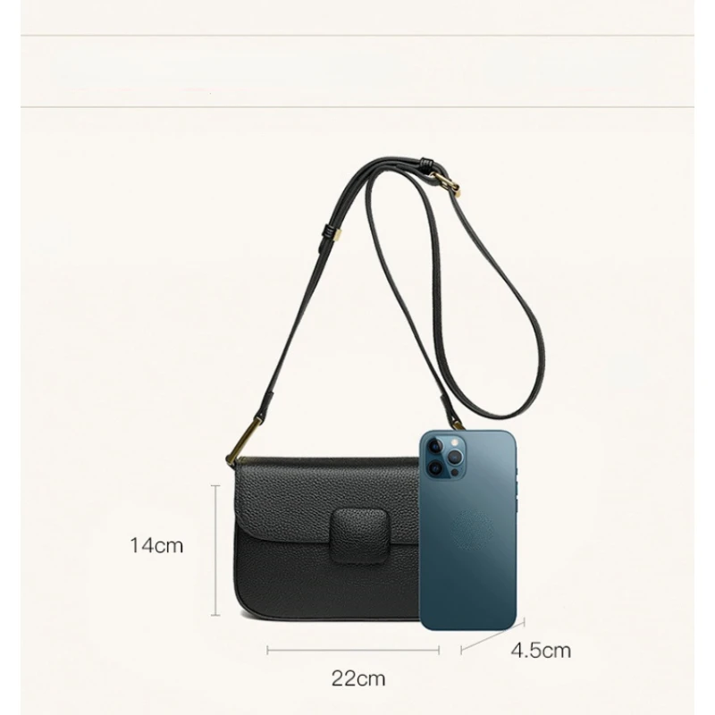 New Fashion Women Shoulder Bag Brand Genuine Leather Crossbody Bags Ladies Mini Handbags and Purses Travel Messenger Bags Female