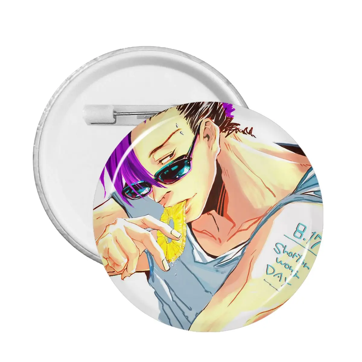 

Значок из ПВХ, модные аниме аксессуары для одежды, броши в форме банана, рыбы, булавки