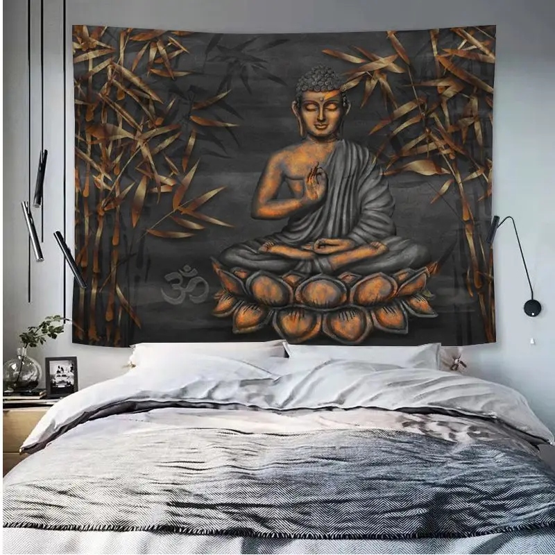 Индийский Будда медитация DIY настенный гобелен дешевый хиппи богемный гобелены