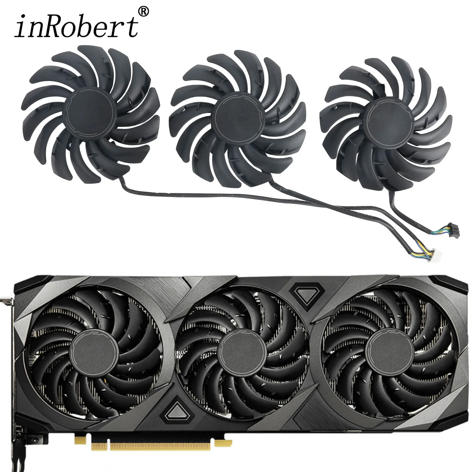 Вентилятор охлаждения для игровой графической карты MSI GeForce RTX 3070 3080 3090 VENTUS 3X, 85 мм