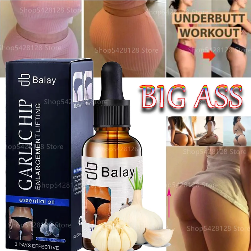 

50ml Large-capacity Garlic Butt-lifting Essential Oil, Whitening, Body, Buttocks, Curve, Firming, Big Butt Oil, S-shaped Body