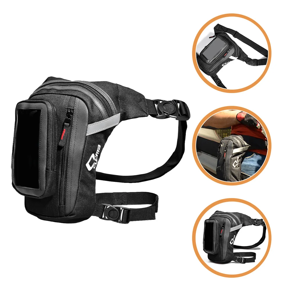 

Hanging Leg Bag Cycling Phone Container Multifunctional Cell Pouches Men Belt 1680d Nylon Oxford Cloth Men's Motorcycle