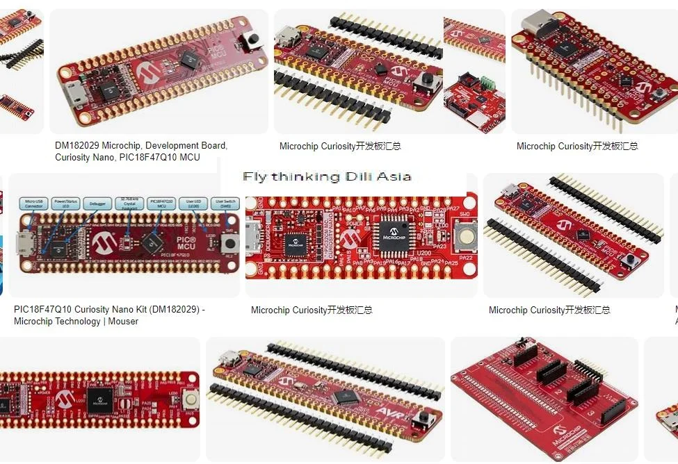 EV88G73A PIC/DSPIC dsPIC33CK Curiosity Nano AVR AVR64EA48 PIC18F56Q71 PIC18F16Q20 PIC24FJ64GU205 AVR64DD32 PIC18F57Q43 84 DB48