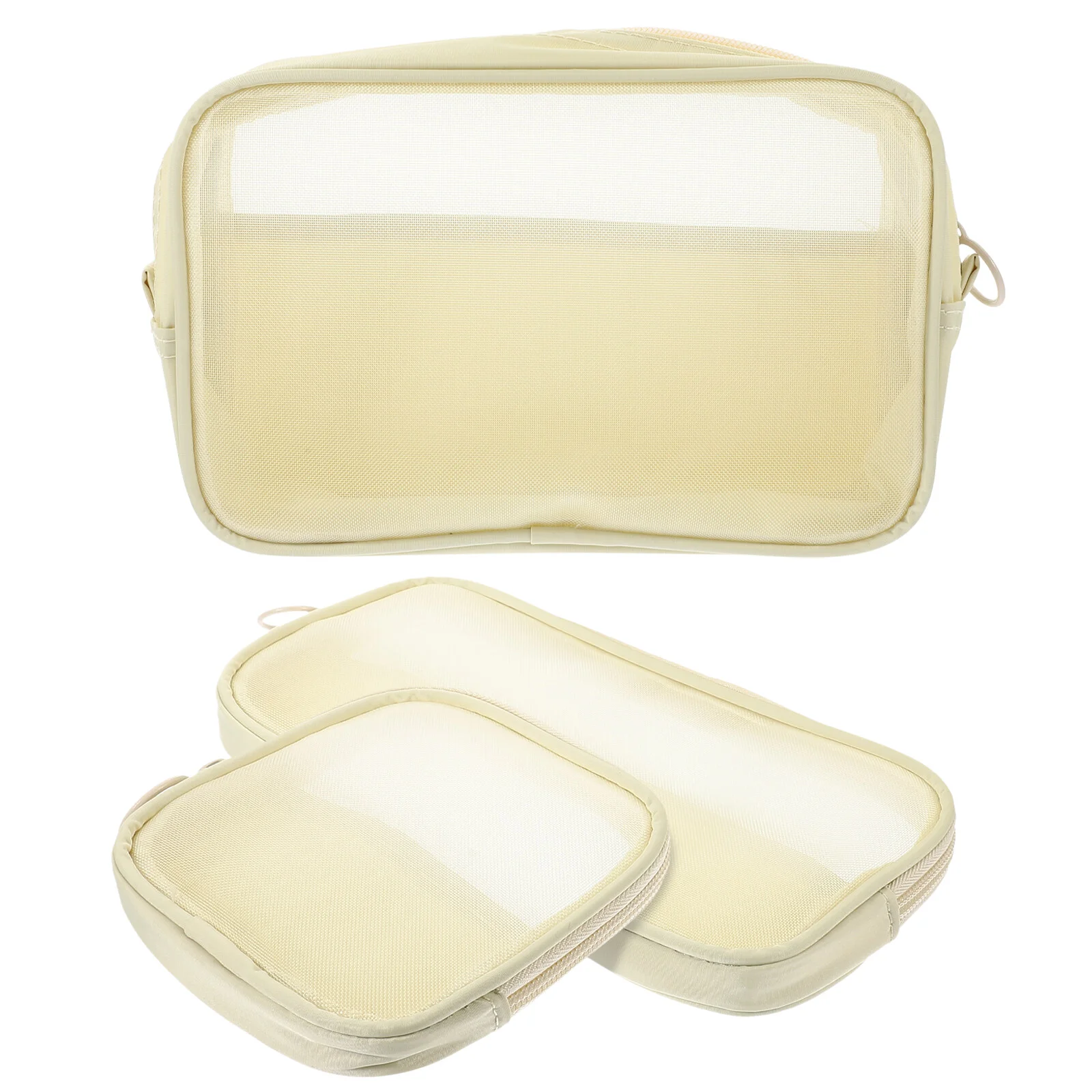 

3 Pcs Travel Toiletry Bag Travel Make Bag Portable Storage Makeup Zippered Bags Three-dimensional Pouch Polyester Pouches