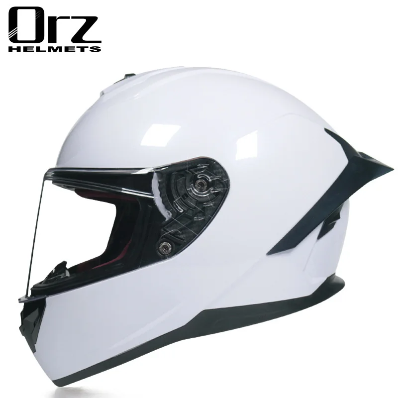 Suitable for ORZ electric vehicle full helmet Bluetooth personality locomotive big tail lovers running helmet enlarge