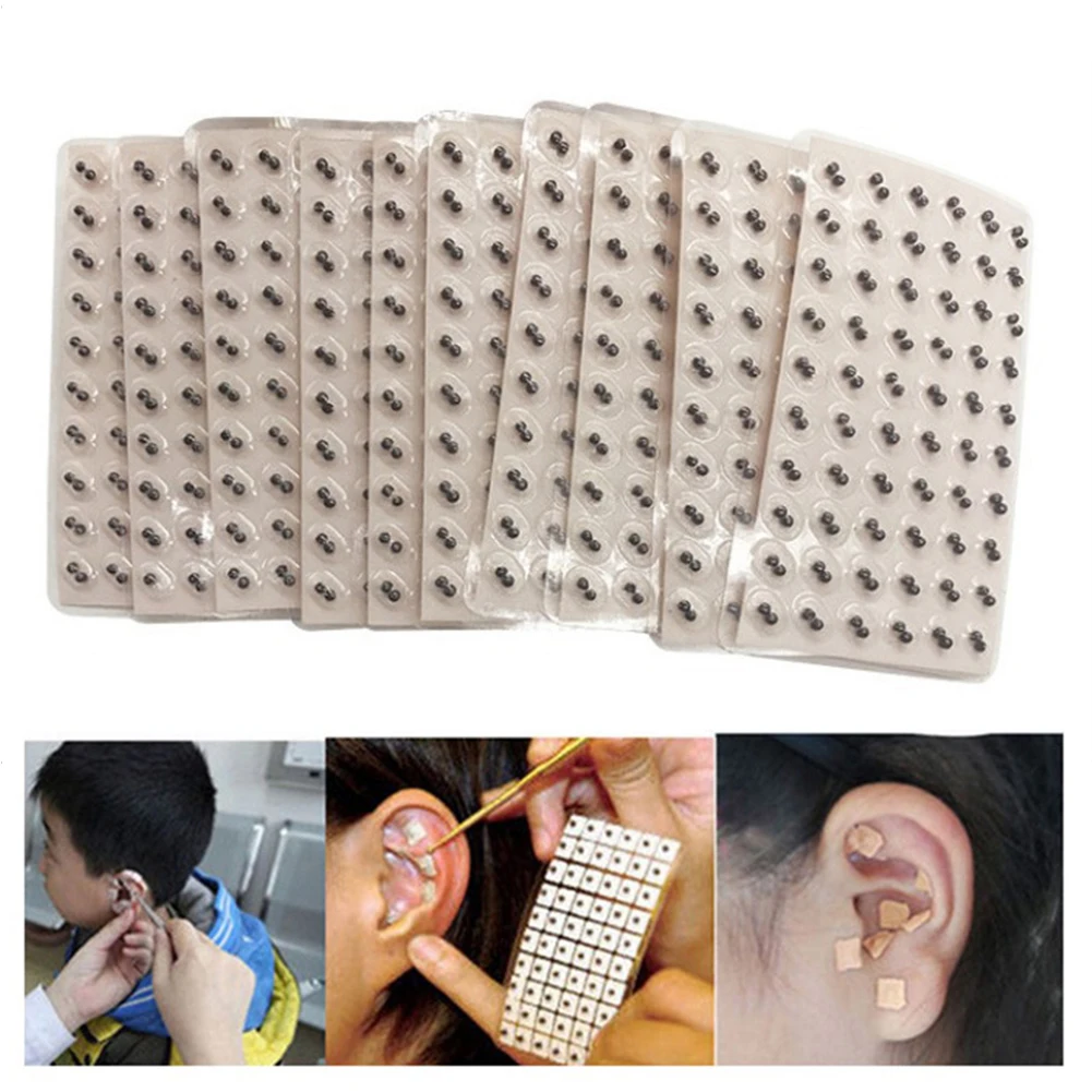 

600pcs Ear Point Auricular Stickers Ears Relaxation Ear Acupressure Ear Massage Auricular-paster Press Pads Therapy Health Care