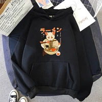 maneki neko lucy cat hoodies for women long sleeves casual men sweatshirts japanese streetwear aesthetic clothes cartoon hoody