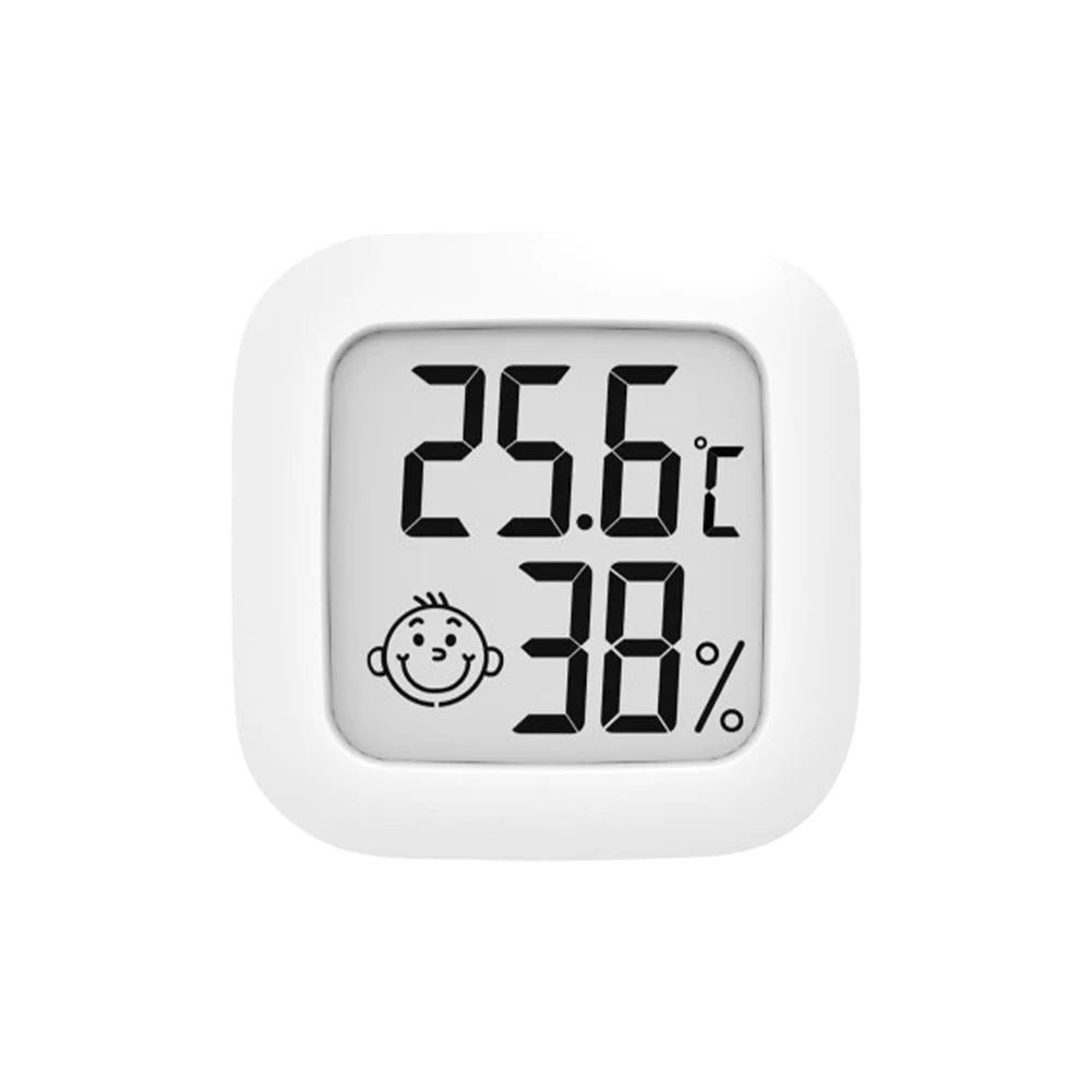 

Thermometer Hygrometer Smiley LCD Digital Thermometer Hygrometer Indoor Room Temperature Humidity Meter Sensor Gauge Weather