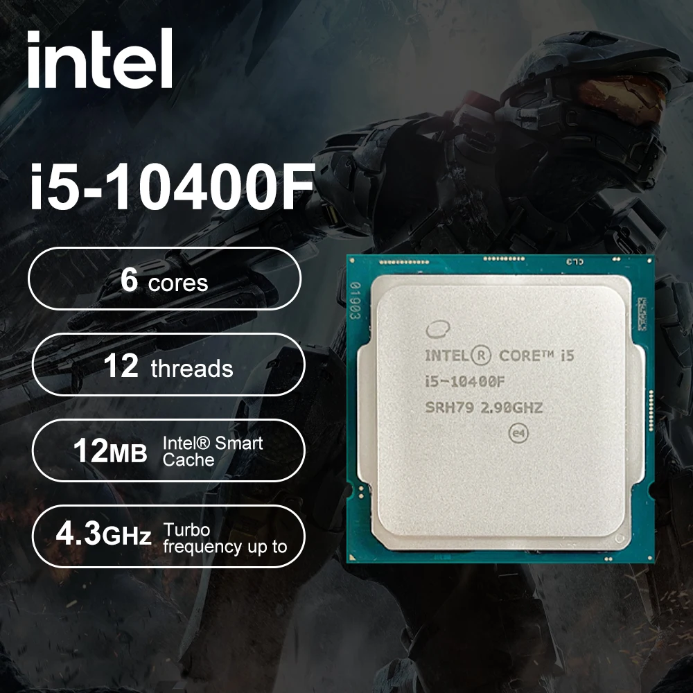 

Процессор Intel New Core i5-10400F 10th 4,30 ГГц 6-ядерный 12-поточный процессор 14 нм L3 = 12M Intel LGA1200 игровая поддержка чипсета Z490
