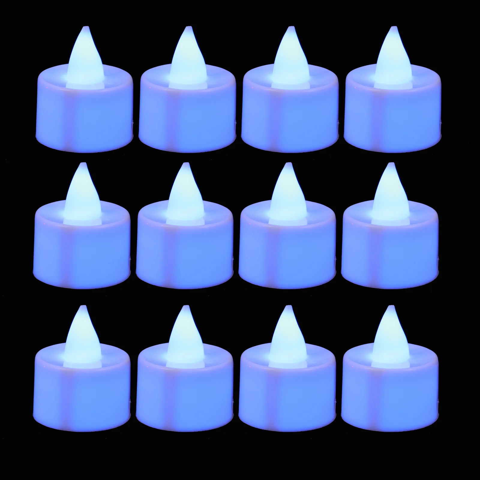 

24Pcs Lights Desktop Ornaments Decorative Candle Lamps Round Electric Candle Lights for Party Layout Restaurant