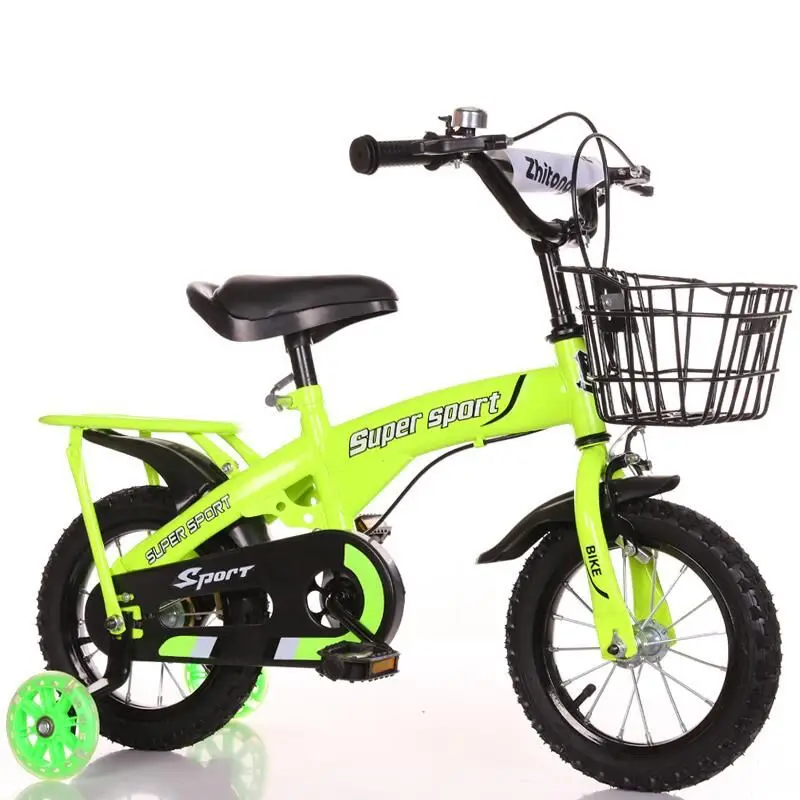 

12/14/16/18 INCH Boy Girl Bike High Quality Colourful Bicycle Electroplate Stroller Safety Children Christmas Kids Favorite Gift