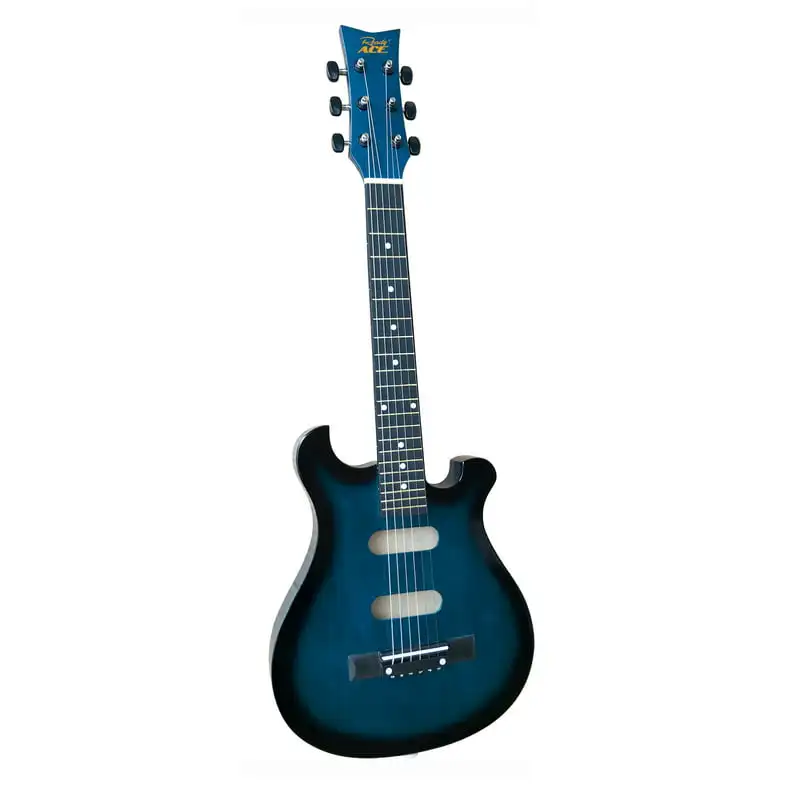 

Ready Beginner 30"Acoustic 6 String Guitar Sunburst Blue -Shaped like an Electric Guitar