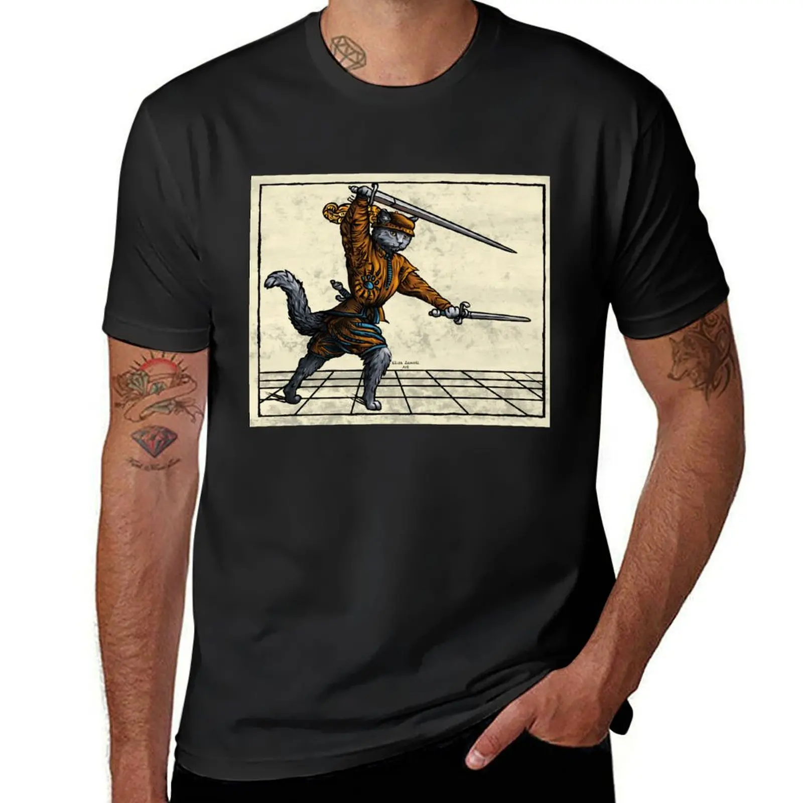 Maowrozzo желтый - рисующая версия футболка мужская одежда для мужчин