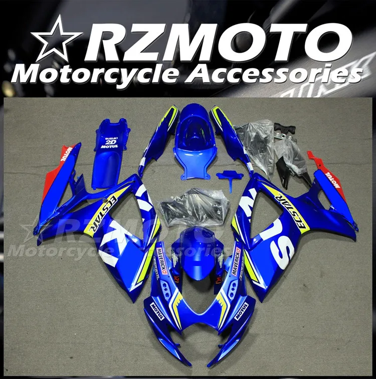

New ABS aftermarket Whole Motorcycle Fairings Kit Fit for Suzuki GSX-R 600 750 k6 k7 2006 2007 06 07 Bodywork set blue