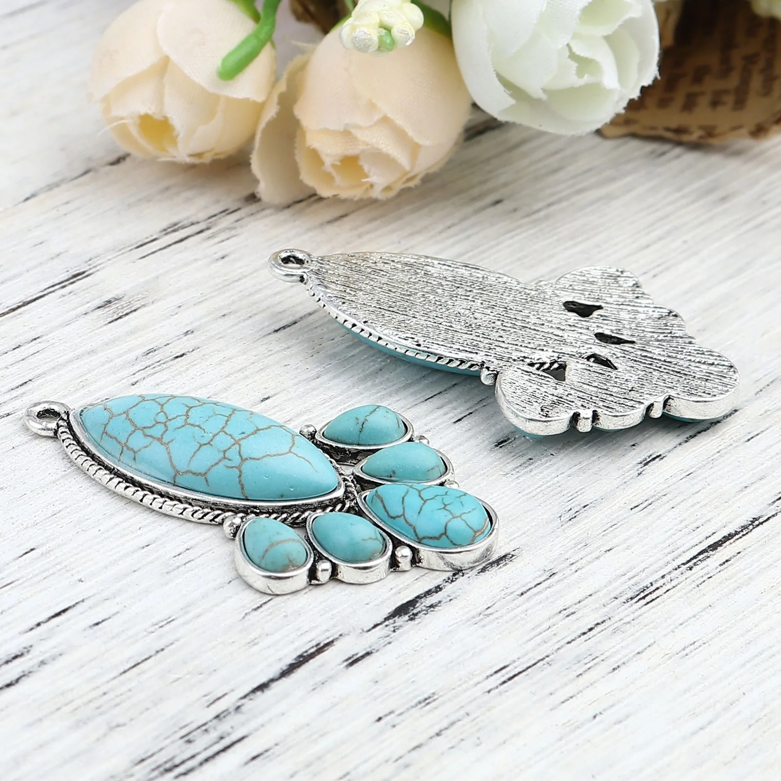 Подвески в богемном стиле из металла с геометрическим рисунком ожерелье