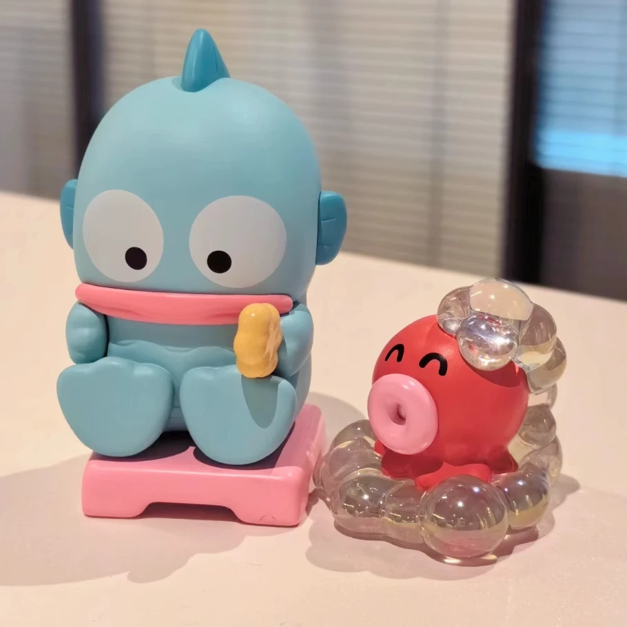 Фото В наличии Sanrio Bathing Time Series Blind Box Фигурка Cinnamoroll Pompom Purin Pochacco Kuromi Hangyodon Аниме Таинственные куклы №4