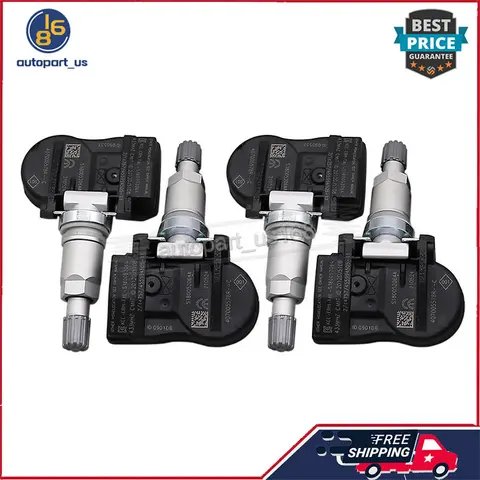 Датчик давления в шинах 4 шт. 407005578R 433 МГц TPMS для Renault Megana II 2002-2007 Renault Megane II 2008 Renault Scenic II