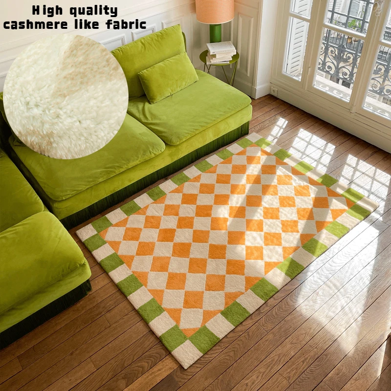 

Modern Ins Style Soft Carpet Living Room Large Area Rug Bedroom Bedside Rugs Balcony Lounge Plush Fluffy Irregular Fashion Mat
