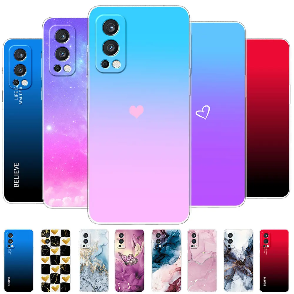 Противоударный чехол для OnePlus Nord 2 прозрачный мягкий силиконовый из ТПУ